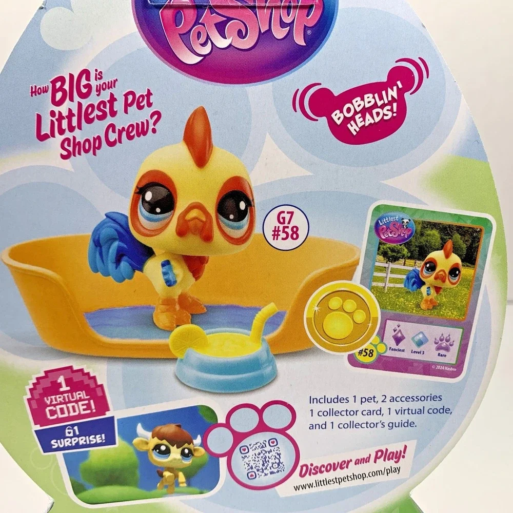 Hasbro Littlest Pet Shop LPS Easter‎ Springtime Fun Set G7 #58 Rooster